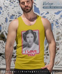 Princess Leia I Love You Star Wars Tank Top Racerback