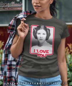 Princess Leia I Love You Star Wars Women TShirt