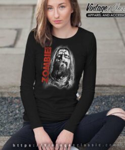 Rob Zombie Unmasked Face Long Sleeve Tee