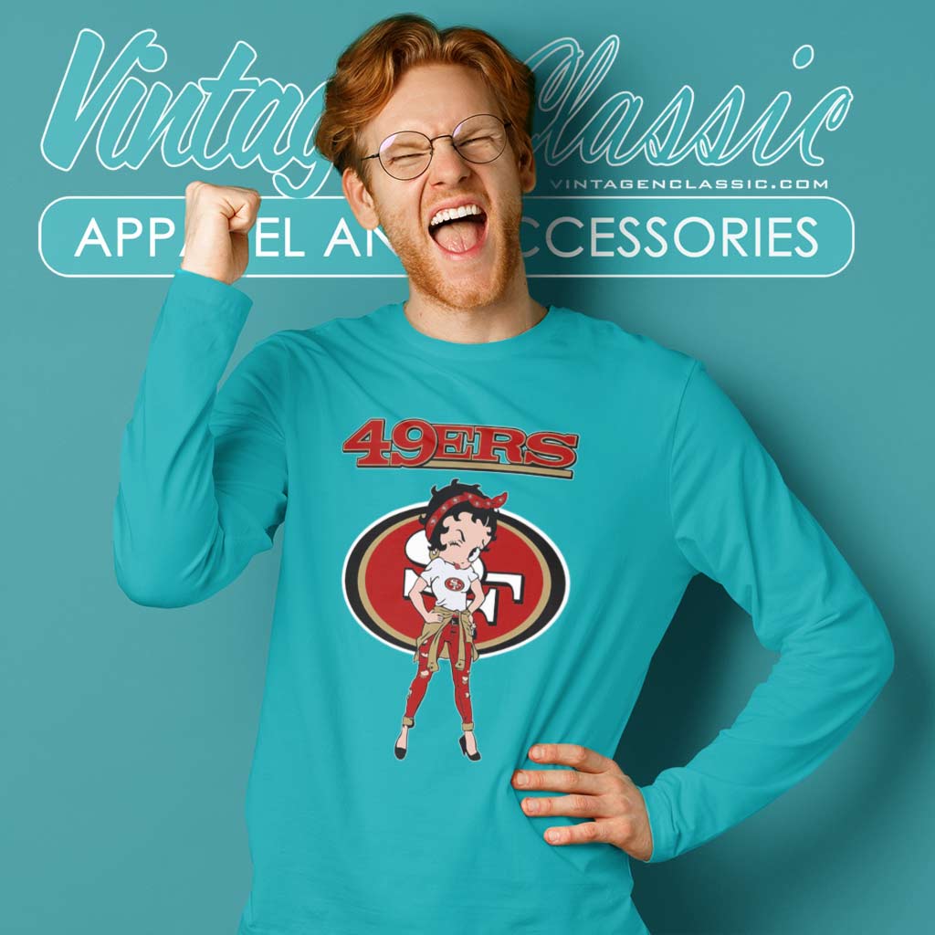 San Francisco 49ers Betty Boop Brown Skin NFL Lady T Shirt, hoodie