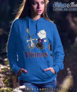 Snoopy And Charlie Brown Minnesota Vikings Hoodie