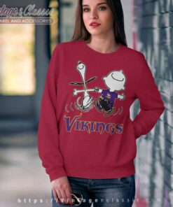 Snoopy And Charlie Brown Minnesota Vikings Sweatshirt