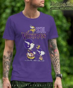 Snoopy And Charlie Brown Skol Viking T Shirt