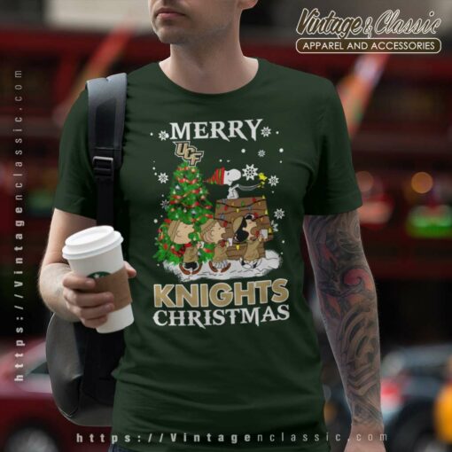 Snoopy And Friends Merry Ucf Knights Christmas Shirt