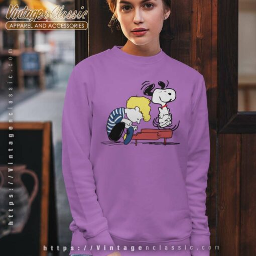 Snoopy Schroeder Charlie Play Piano Shirt