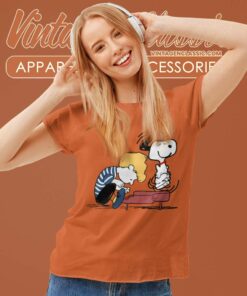 Snoopy Schroeder Charlie Play Piano Women TShirt
