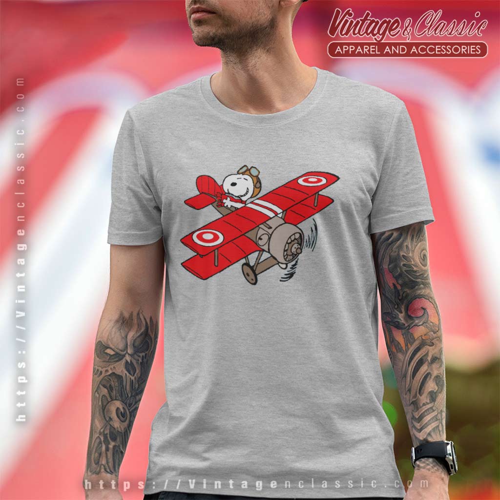 Snoopy Plane Portable Battery Charger Shirt - High-Quality Printed