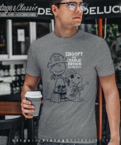 Snoopy Charlie Brown As Pirates T Shirt