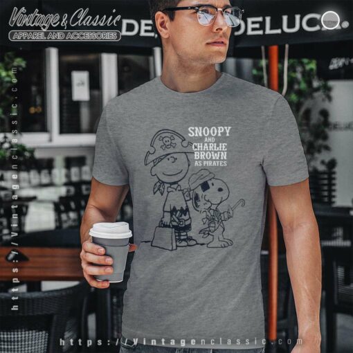 Snoopy Charlie Brown As Pirates Shirt