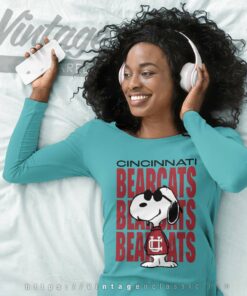 Snoopy Cincinnati Bearcats Football Long Sleeve Tee