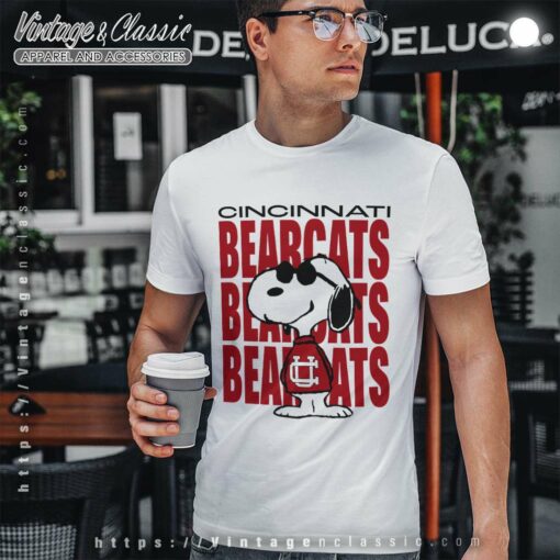 Snoopy Cincinnati Bearcats Football Shirt