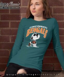 Snoopy Cincinnati Bengals Long Sleeve Tee