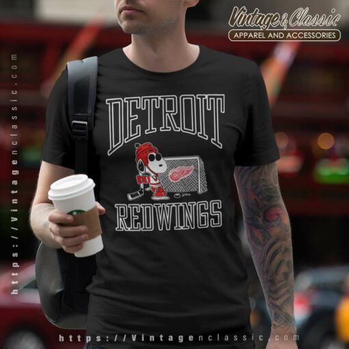 Snoopy Detroit Red Wings NHL Shirt