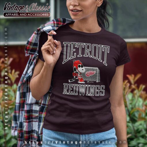 Snoopy Detroit Red Wings NHL Shirt
