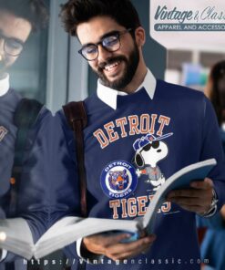 Snoopy Detroit Tigers 80s Baseball Shirt - High-Quality Printed Brand