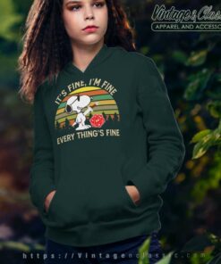 Snoopy Dungeons And Dragons Its Fine Im Fine Everythings Fine Hoodie