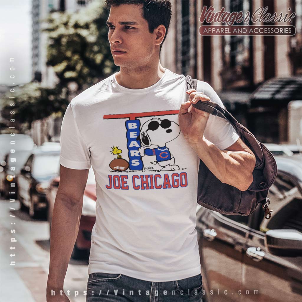 Snoopy Joe Chicago Bears Nfl Football Shirt - High-Quality Printed