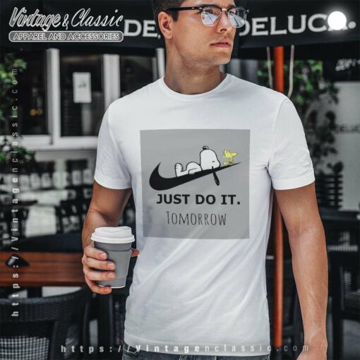 Snoopy Just Do It Tomorrow Shirt