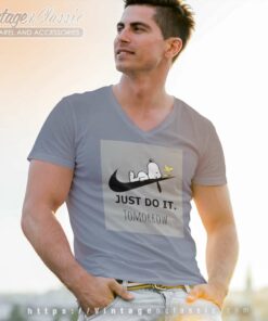 Snoopy Just Do It Tomorrow Snoopy Just Do It Tomorrow Snoopy Just Do It Tomorrow V Neck TShirt