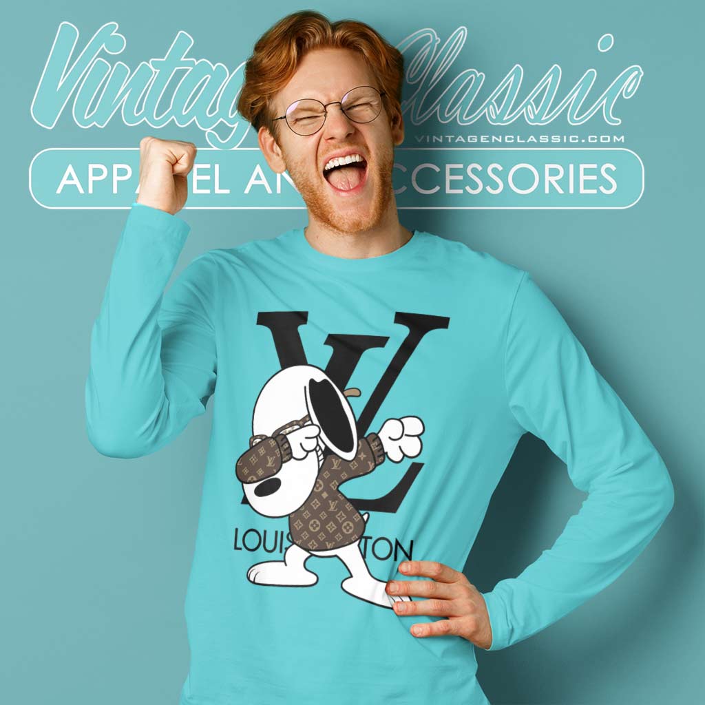 Snoopy Louis Vuitton Dabbing Funny Shirt Sweatshirt funny shirts