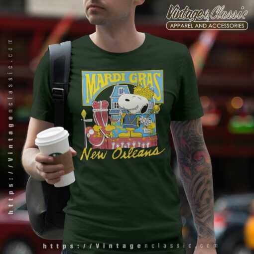 Snoopy Mardi Gras New Orleans 80s Shirt