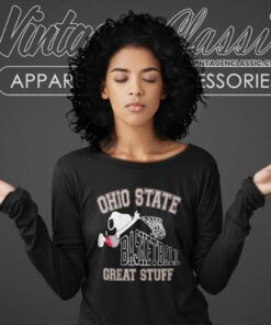 Snoopy Ohio State University Basketball Long Sleeve Tee