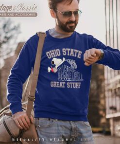 Snoopy Ohio State University Basketball Sweatshirt