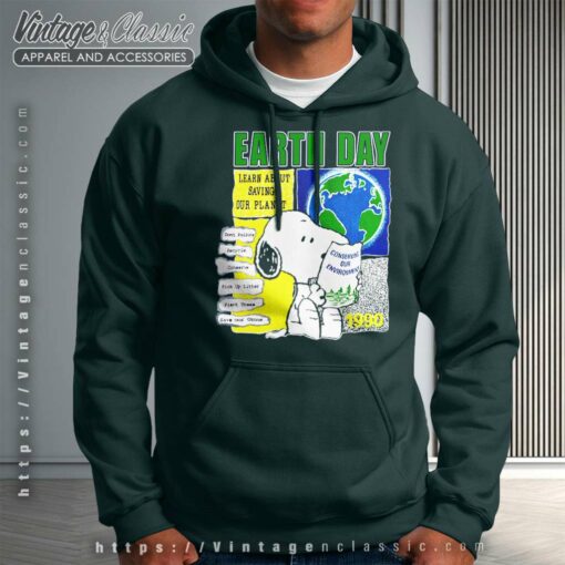 Snoopy Peanuts Earth Day 90s Shirt