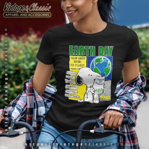 Snoopy Peanuts Earth Day 90s Shirt