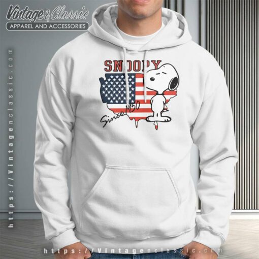 Snoopy Since 1950 American Flag Shirt