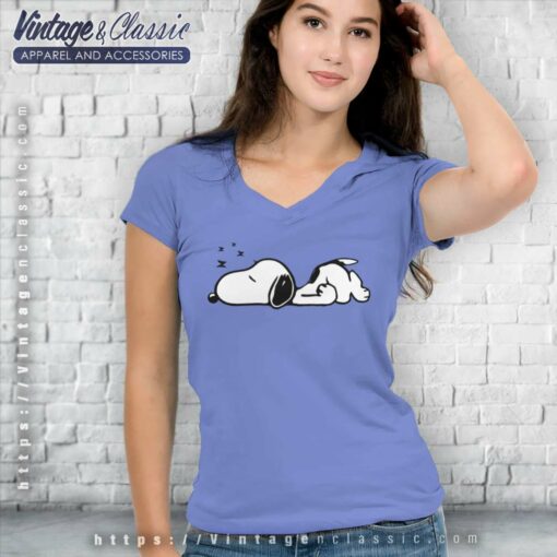 Snoopy Sleeping Peanuts Cartoon Shirt