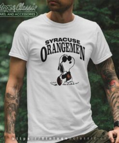 Snoopy Syracuse University Orangemen T Shirt