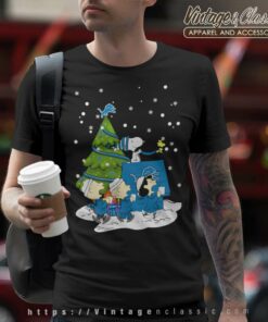 Snoopy Peanuts Detroit Lions Christmas T Shirt