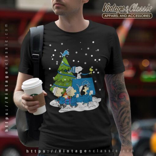 Snoopy Peanuts Detroit Lions Christmas Shirt