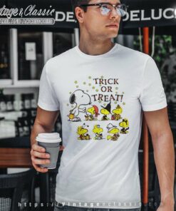 Green Bay Packers Snoopy Charlie Brown And Woodstock Trick Or Treat  Halloween Shirt - High-Quality Printed Brand