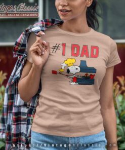 Snoopy Woodstock 1 Dad Women TShirt