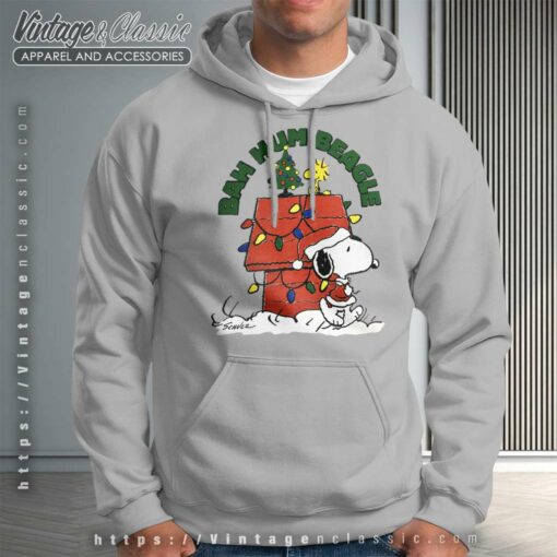 Snoopy Woodstock Bah Hum Beagle Christmas Shirt