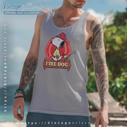 Snoopy Woodstock Fire Dog Shirt
