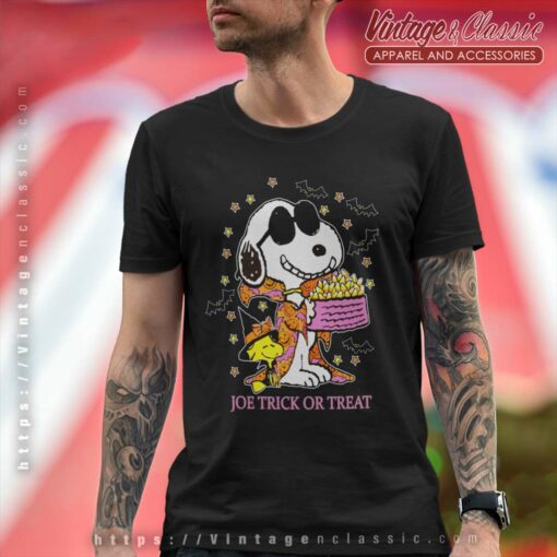 Snoopy Woodstock Halloween Joe Trick Or Treat Shirt