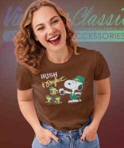 Snoopy Woodstock Irish And Perfect Women TShirt