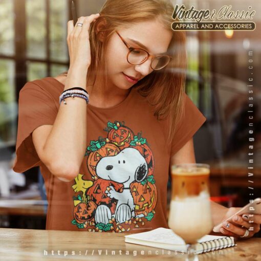 Snoopy Woodstock Pumpkin Halloween Shirt