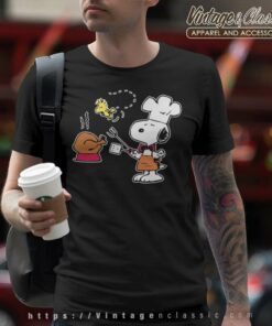 Snoopy Woodstock Thanksgiving Turkey T Shirt