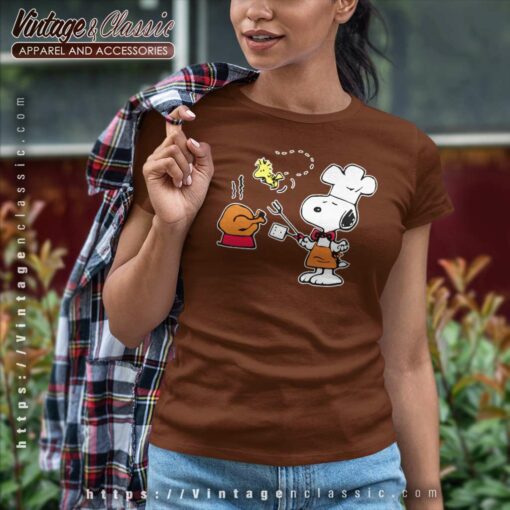 Snoopy Woodstock Thanksgiving Turkey Shirt
