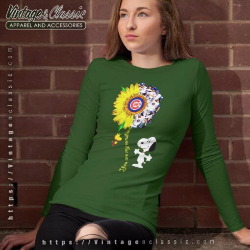 Snoopy Woodstock You Are My Sunshine Chicago Cubs Shirt