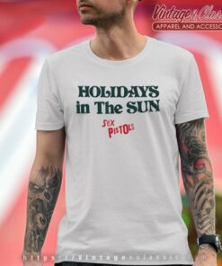 Song Holidays In The Sun White Sex Pistols T Shirt