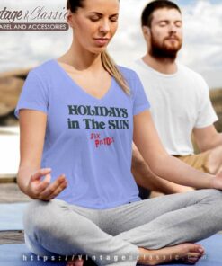 Song Holidays In The Sun White Sex Pistols V Neck TShirt