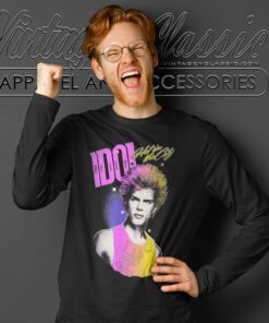 Song Hot In The City Billy Idol Long Sleeve Tee