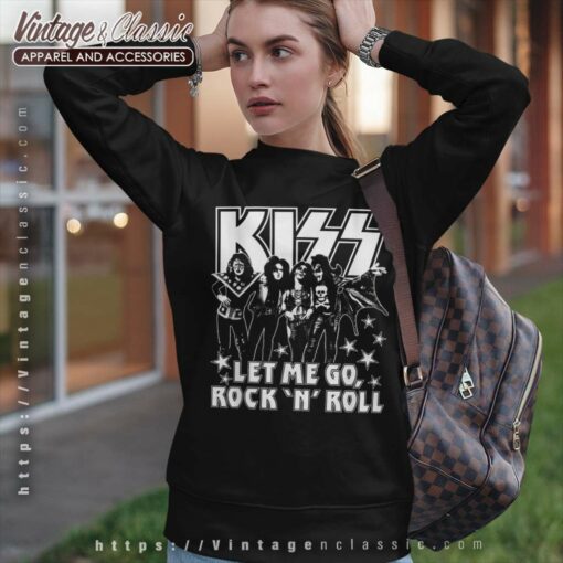 Song Let Me Go Rock n Roll Kiss Shirt