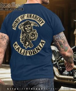 Sons Of Anarchy California Logo T Shirt Back