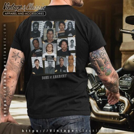 Sons Of Anarchy Group Mugshot Reaper Shirt